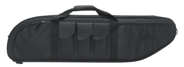 Tac Six 10929 Batallion Tactical Case made of Endura with Black Finish  3 Pockets to hold 2 Mags  Accessory Pockets  Shoulder Strap  Padded Handle & Polyester Lining 42 L”