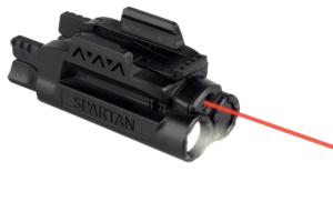 LaserMax SPSCR Spartan Laser/Light Combo 5mW Red Laser with 650nM Wavelength 120 Lumens White LED Light Black Finish for Rail-Equipped Handgun