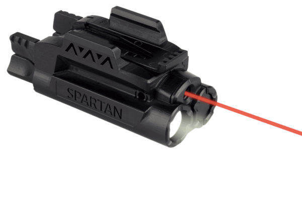 LaserMax SPSCR Spartan Laser/Light Combo 5mW Red Laser with 650nM Wavelength 120 Lumens White LED Light Black Finish for Rail-Equipped Handgun