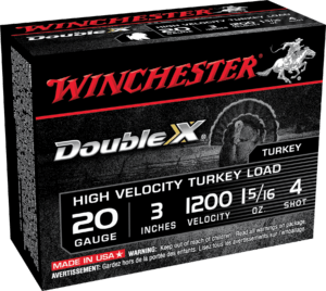 Winchester Ammo STH2034 Double X High Velocity Turkey 20 Gauge 3″ 1 5/16 oz 4 Shot 10rd Box