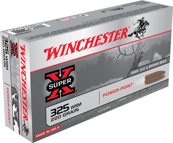 Winchester Ammo X325WSM Super X 325 WSM 220 gr Power-Point (PP) 20rd Box
