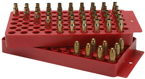MTM LT150M30 Universal Loading Tray All Handgun/Rifle 50rds Red
