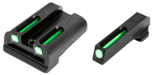 TruGlo TG13CZ1A TFX Black | Green Tritium & Fiber Optic White Outline Front Sight Green Tritium & Fiber Optic Rear Sight