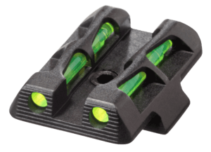 AmeriGlo GL615 CAP Night Sight Fits Glock 20/21 Tritium Green Tritium w/LumiGreen Outline Front Black w/Paint LumiGreen Rear