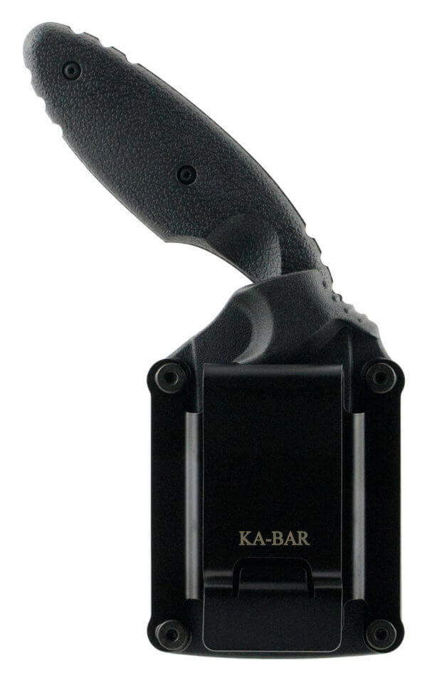 Ka-Bar 1480 TDI Law Enforcement 2.31″ Fixed Drop Point Plain AUS-8A SS Blade Black Zytel Handle Includes Belt Clip