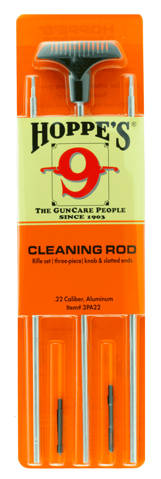 Hoppe’s 3PSS Bench Rest Cleaning Rod 22 Cal & Larger Universal Firearms Stainless Steel