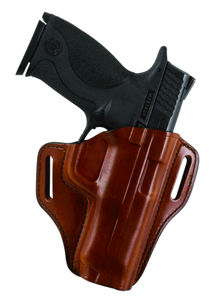 Bianchi 23940 57 Remedy OWB Size 12 Tan Leather Belt Slide Fits Colt 1911 Commander Right Hand