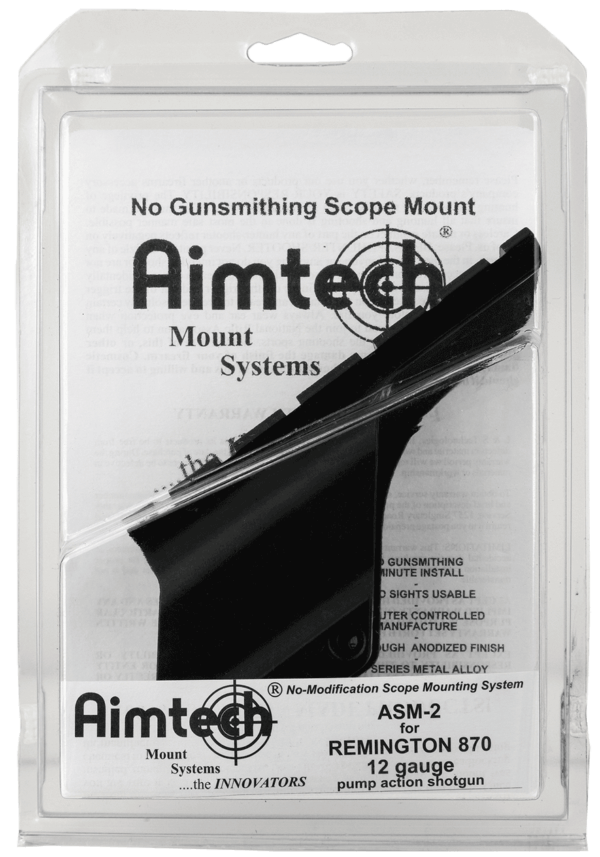 Aimtech ASM2 Saddle Mount 12 Gauge Rem 870 Satin Black