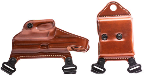 Galco MCII250 Miami Classic II Shoulder System Size Fits Chest Up To 56″ Tan Leather Harness Fits Sig P229 Fits Sig P226 Fits Sig P228 Right Hand