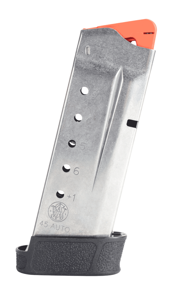 Smith & Wesson 3005566 M&P Shield 45 ACP 6 Round Aluminum Silver Finish