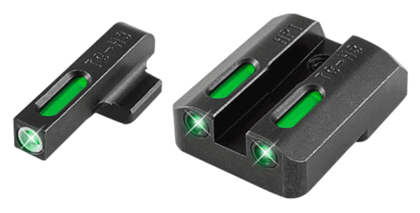 TruGlo TG13HP1A TFX Black | Green Tritium & Fiber Optic White Outline Front Sight Green Tritium & Fiber Optic Rear Sight