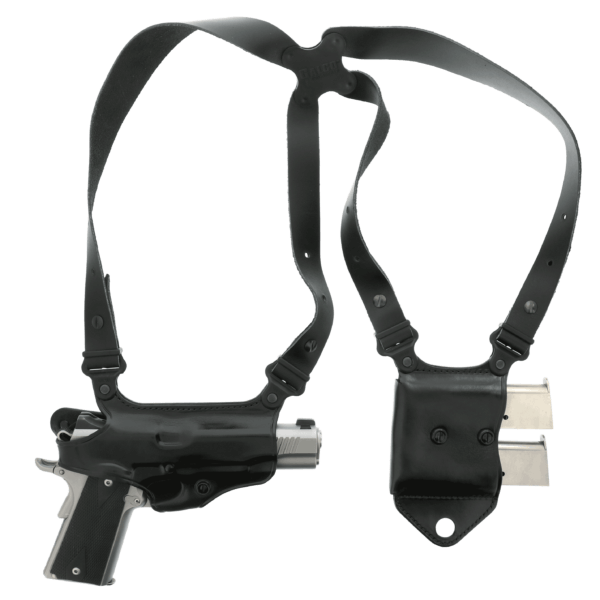 Galco MCII212B Miami Classic II Shoulder System Size Fits Chest Up To 56″ Black Leather Harness Fits 1911 Fits 3.50″ Barrel Right Hand