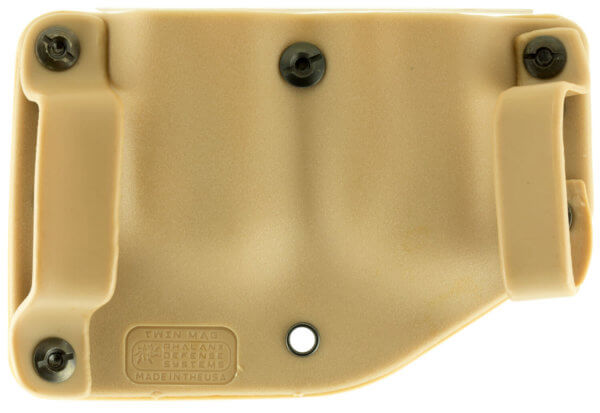 Stealth Operator H60067 Twin Mag OWB Double Coyote Tan Nylon Belt Clip Belts 1.75″ Wide Right Hand