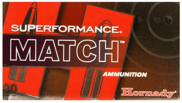 Hornady 80963 Superformance Match 308 Win 168 gr Extremely Low Drag-Match 20rd Box