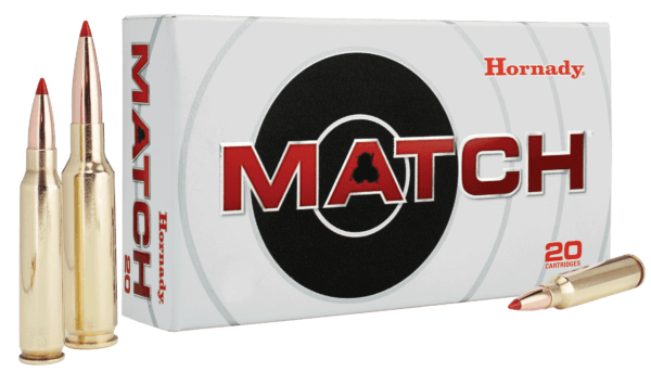 Hornady 80966 Match 308 Win 168 gr Extremely Low Drag-Match 20rd Box