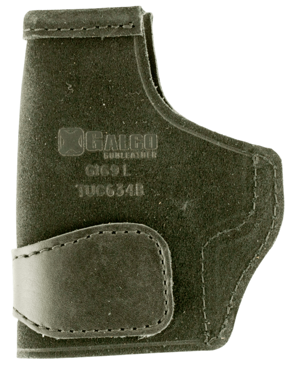 Galco TUC634B Tuck-N-Go 2.0 IWB Black Leather UniClip/Stealth Clip Fits Kimber Solo/S&W M&P Bodyguard w/CT Laser Ambidextrous