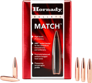 Hornady 2458 Match 6mm .243 105 GR Boat Tail Hollow Point Match 100 Box