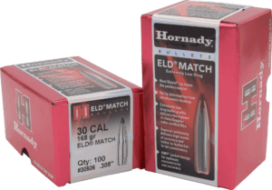 Hornady 30506 ELD Match 30 Caliber .308 168 GR 100 Box