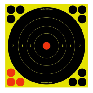Birchwood Casey 34805 Shoot-N-C Self-Adhesive Paper 8″ Bullseye Black 6 Pack