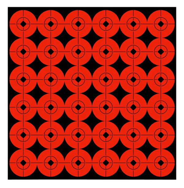 Birchwood Casey 33903 Target Spots Self-Adhesive Paper Black/Orange 3″ Bullseye Includes Pasters 40 Targets