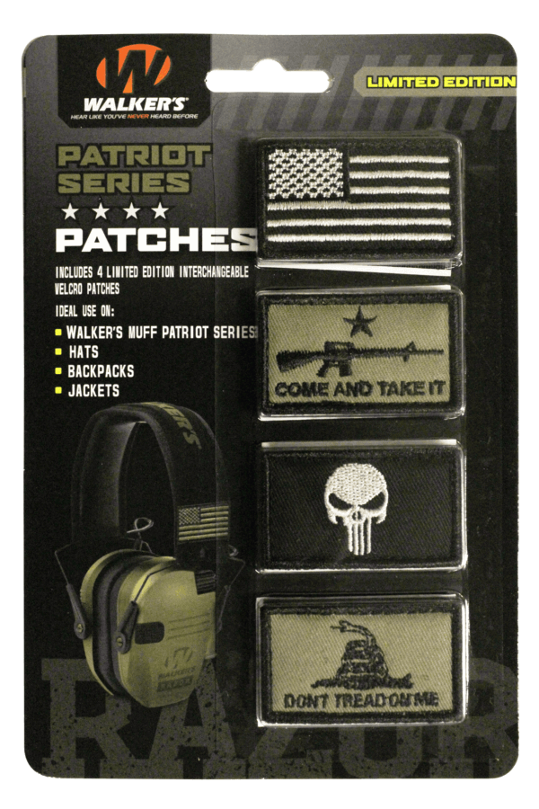 Walkers GXPPATKIT2 Patriot Muff Patch Kit American Flag Version Velcro