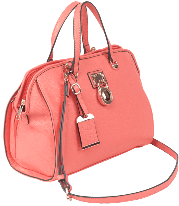 Bulldog BDP026 Satchel Style Purse Shoulder Most Small Pistols/Revolvers Leather Coral