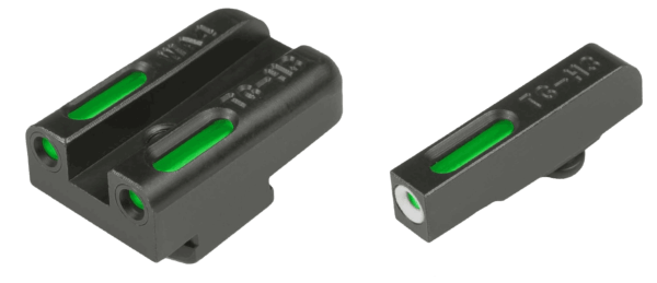 TruGlo TG13WA4A TFX Black | Green Tritium & Fiber Optic White Outline Front Sight Green Tritium & Fiber Optic Rear Sight