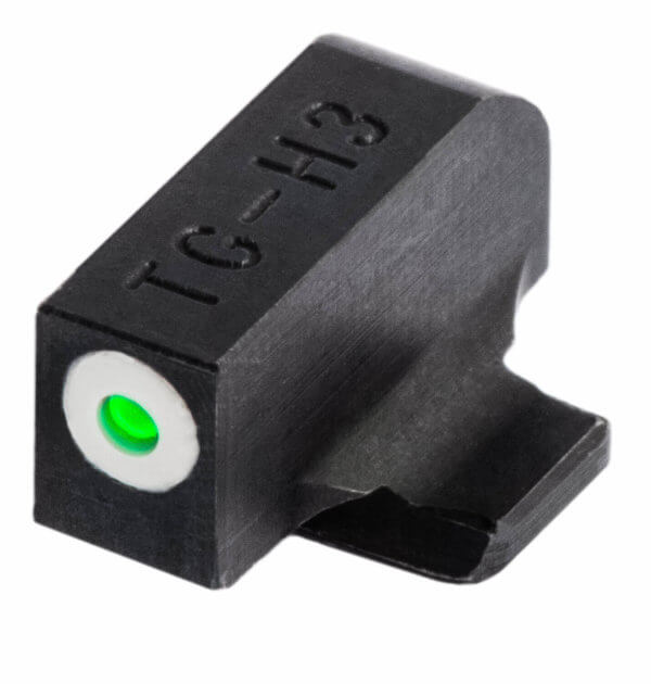 TruGlo TG231S1W Tritium Pro  Black | Green Tritium White Outline Front Sight Green Tritium Rear Sight