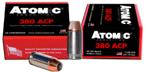Atomic 00453 Pistol 380 ACP 90 gr Hollow Point (HP) 20rd Box