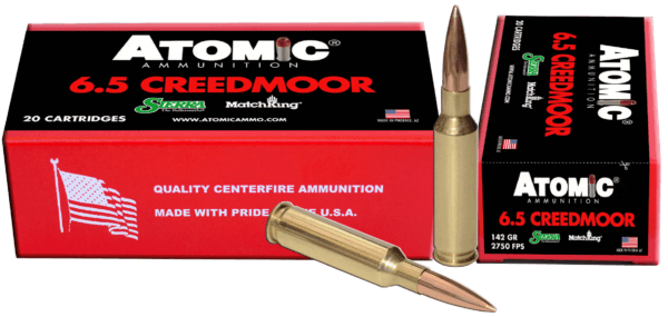 Atomic Ammunition 00404 Rifle Match 6.5 Creedmoor 142 gr Hollow Point Match 20rd Box