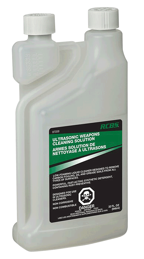 RCBS 87059 Ultrasonic Weapons Cleaning Solution Cleans Lubricates Protects 32 oz Bottle