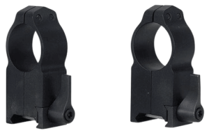 Warne 213LM Maxima Vertical Ring Set Quick Detach For Rifle Maxima/Weaver/Picatinny Low 30mm Tube Matte Black Steel
