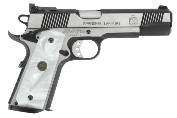 Pachmayr 62001 Custom Grip White Simulated Pearl Panels for 1911 with Ambidextrous Safety