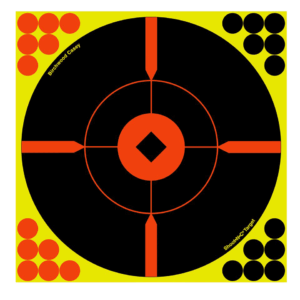 Birchwood Casey 34805 Shoot-N-C Reactive Target Black/Yellow Self-Adhesive Paper Muzzleloader/Shotgun Chartreuse 6 Targets Includes Pasters