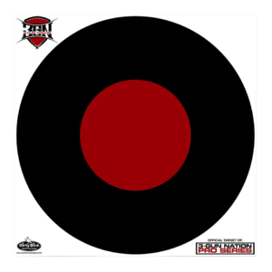 Birchwood Casey 35212 Dirty Bird Sight-In Hanging Tagboard 12″ Bullseye Black/Red 12 Pack