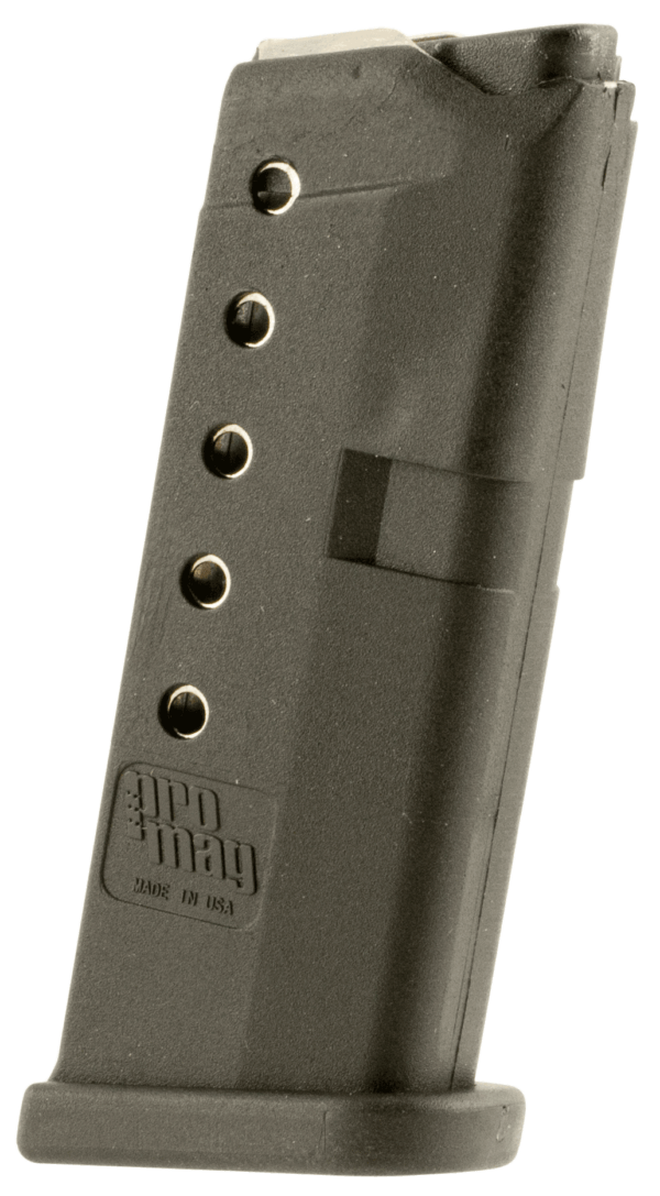 ProMag GLK10 Standard Black DuPont Zytel Polymer Detachable 6rd 380 ACP for Glock 42
