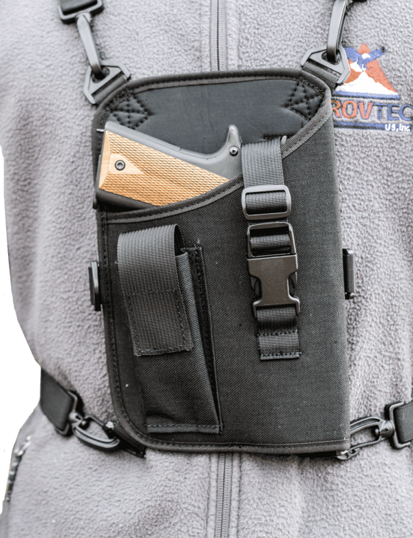 GrovTec US Inc GTHL14905R Trail Pack Shoulder Black 1000D Nylon Harness Fits Large Semi-Auto Fits 4.50-5″ Barrel Right Hand
