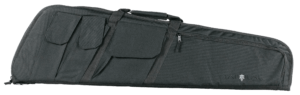 Tac Six 10902 Wedge Tactical Case made of Endura with Black Finish  Foam Padding  Knit Lining & Pockets for Rifles 36 L”