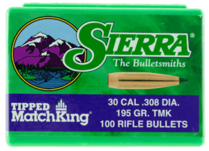 Sierra 7795 Tipped MatchKing 30 Caliber .308 155 GR Tipped MatchKing 100 Box