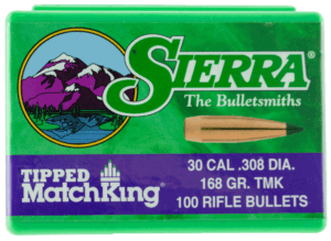 Sierra 7775 Tipped MatchKing 30 Caliber .308 175 GR Tipped MatchKing 100 Box