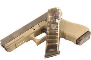 ETS Group GLK17 Pistol Mags 17rd 9mm Luger Compatible w/ w/Glock Gen1-5; Glock 18 Clear Polymer
