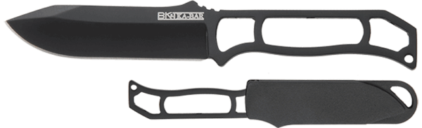 Ka-Bar BK23BP Becker Skeleton 3.25″ Fixed Clip Point Plain Black 5Cr15MoV SS Blade Black Skeletonized Includes Sheath