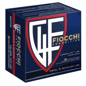 Fiocchi 40XTP25 Hyperformance Defense 40 S&W 155 gr Hornady XTP Hollow Point 25rd Box