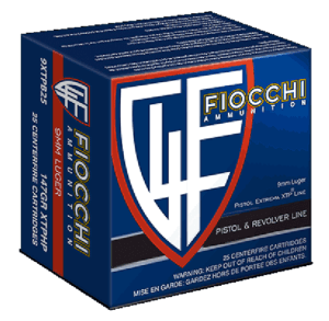 Fiocchi 9XTPB25 Extrema 9mm Luger 147 gr XTP Hollow Point 25rd Box