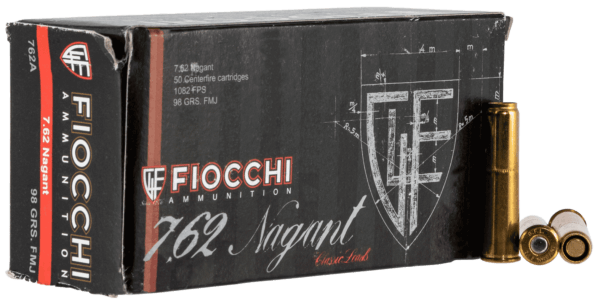 Fiocchi 762A Heritage Pistol 7.62x38mmR Nagant 97 gr Full Metal Jacket (FMJ) 50rd Box