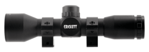 Crickett KSA054 Scope 4x 32mm Obj 32 ft @ 100 yds FOV 1″ Tube Black Matte Mil-Dot