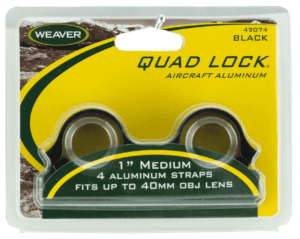 Weaver Mounts 49074 Quad Lock Quick Detach 1″ Medium Black