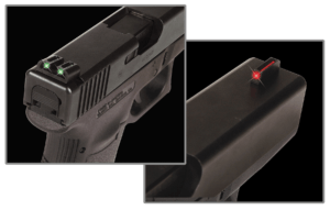 XS Sights SW0024S3 DXW Big Dot Night Sights-Smith & Wesson  Black | Green Tritium White Outline Front Sight White Stripe  Rear Sight