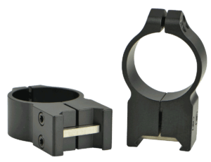 Warne 216LM Maxima Vertical Ring Set Quick Detach For Rifle Maxima/Weaver/Picatinny Extra High 30mm Tube Matte Black Steel
