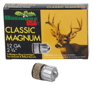 Brenneke SL123CMR Magnum Crush 12 Gauge 3″ 1 1/2 oz Slug Shot 5rd Box